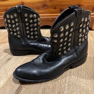 Frye Black Studded Leather boot
